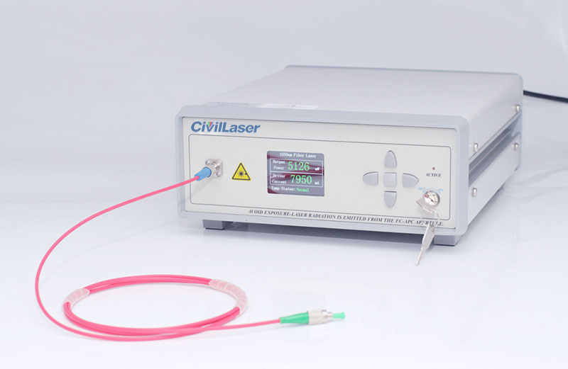 1550nm 10mW~500mW Polarization Maintaining 파이버 레이저 소스 데스크탑 유형